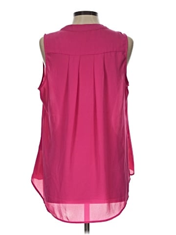 Rose + Olive Sleeveless Blouse (view 2)