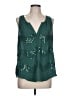 Candie's 100% Polyester Green Sleeveless Blouse Size L - photo 1