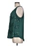 Candie's 100% Polyester Green Sleeveless Blouse Size L - photo 5