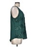 Candie's 100% Polyester Green Sleeveless Blouse Size L - photo 4