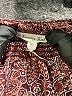 Krazy Kat 100% Polyester Paisley Burgundy 3/4 Sleeve Blouse Size XL - photo 7