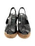 Elena Solano Black Wedges Size 7 - photo 2