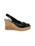 Elena Solano Black Wedges Size 7 - photo 1