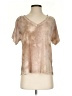 Kori America Tie-dye Tan Short Sleeve Blouse Size S - photo 1
