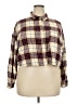 Forever 21 Plus 100% Cotton Plaid Brown Long Sleeve Button-Down Shirt Size 2X Plus - photo 1
