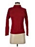 August Silk 100% Silk Red Long Sleeve Turtleneck Size P (petite) - photo 1