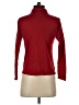 August Silk 100% Silk Red Long Sleeve Turtleneck Size P (petite) - photo 2