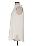 Ann Taylor LOFT 100% Polyester Ivory Sleeveless Blouse Size M - photo 5