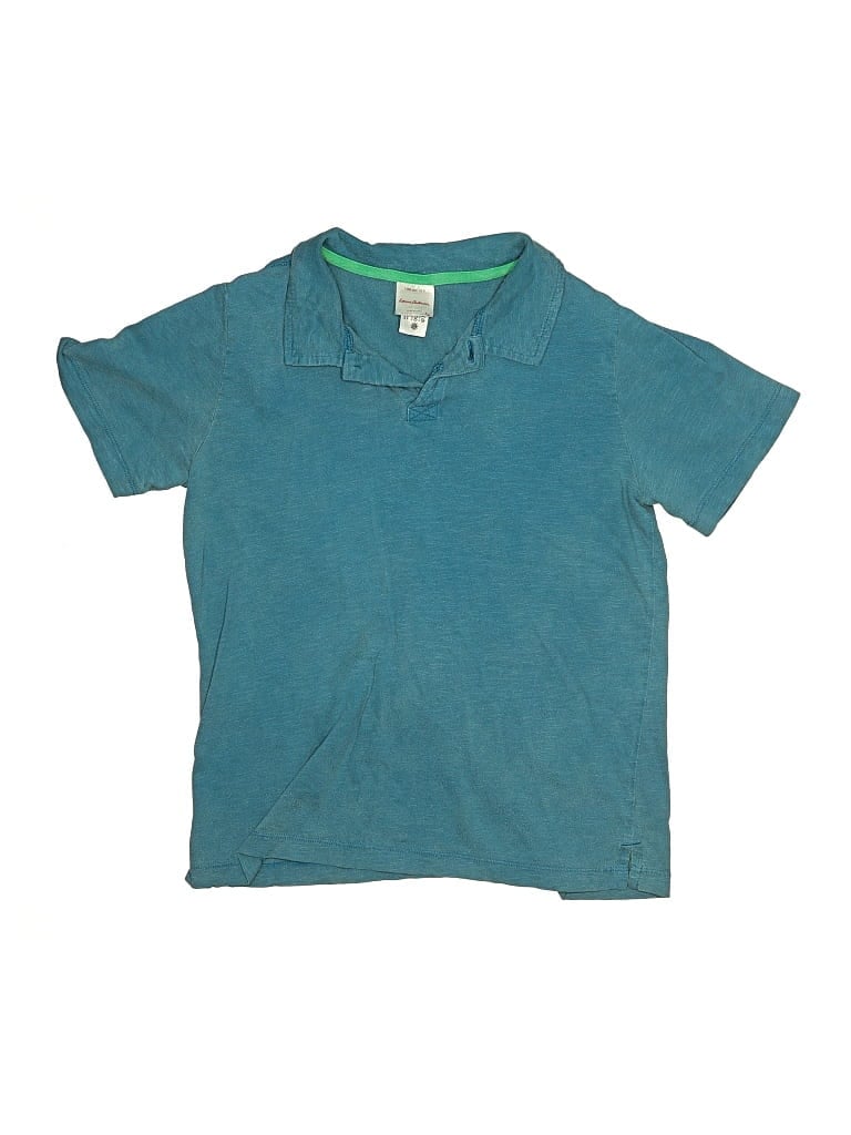 Pre-owned Hanna Andersson Kids' Short Sleeve Top Teal Tops