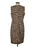 Chico's Animal Print Brown Cocktail Dress Size Med (1) - photo 2