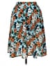 Shein 100% Polyester Floral Blue Casual Skirt Size XL - photo 1