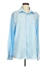 Unbranded Color Block Blue Long Sleeve Button-Down Shirt Size M - photo 1