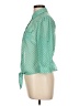 Mine Polka Dots Green 3/4 Sleeve Button-Down Shirt Size L - photo 5