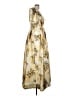 BHLDN 100% Polyester Floral Yellow Cocktail Dress Size 12 - photo 4