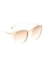Balmain Ivory BL 2100 C03 White Gradient Oval Sunglasses One size - photo 1