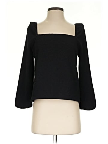 Madewell Crepe Square-Neck Puff-Sleeve Top (view 1)