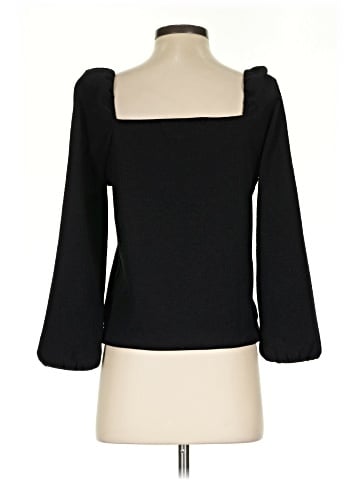 Madewell Crepe Square-Neck Puff-Sleeve Top (view 2)