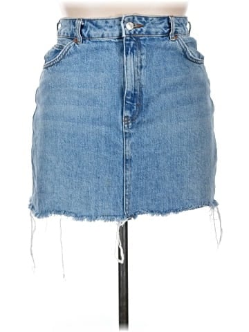 Topshop Denim Skirt (view 1)