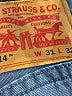 Levi's 100% Cotton Blue Jeans Size 31 waist - photo 7
