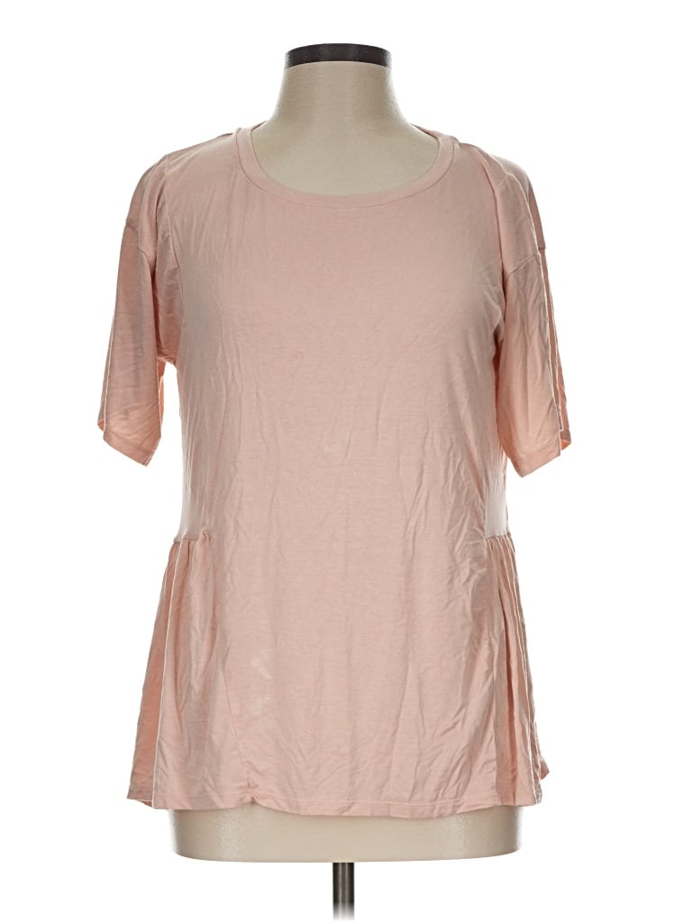 Pre-owned August Silk Short Sleeve T-shirt In Pink