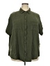 Torrid Green Short Sleeve Blouse Size 2X Plus (2) - photo 1