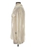 Le Superbe 100% Silk Ivory Long Sleeve Silk Top Size 4 - photo 5