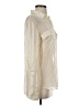 Le Superbe 100% Silk Ivory Long Sleeve Silk Top Size 4 - photo 4