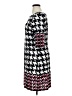 Sandra Darren Houndstooth Black Casual Dress Size 16 - photo 5