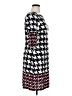 Sandra Darren Houndstooth Black Casual Dress Size 16 - photo 4