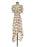 A New Day 100% Polyester Polka Dots Tan Casual Dress Size S - photo 1