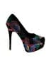 Mascotte Graphic Black Heels Size 7 1/2 - photo 1