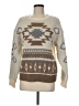 Bobeau 100% Polyester Print Tan Pullover Sweater Size M - photo 1