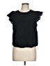 A New Day Black Short Sleeve Top Size L - photo 1