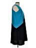 Calvin Klein 100% Polyester Color Block Teal Casual Dress Size 10 - photo 4