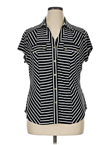 Roz & Ali Short Sleeve Blouse (view 1)