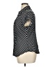 Roz & Ali Stripes Black Short Sleeve Blouse Size XL - photo 5