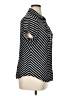 Roz & Ali Stripes Black Short Sleeve Blouse Size XL - photo 4
