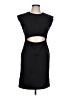 BCBGeneration Solid Black Cocktail Dress Size L - photo 1