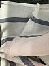 Soft Surroundings Stripes Gray 3/4 Sleeve Button-Down Shirt Size S - photo 8