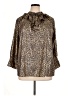MICHAEL Michael Kors 100% Polyester Animal Print Gold 3/4 Sleeve Blouse Size XL - photo 1