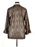 MICHAEL Michael Kors 100% Polyester Animal Print Gold 3/4 Sleeve Blouse Size XL - photo 2