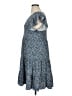 Max Studio Paisley Blue Casual Dress Size XL - photo 5