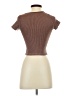 Aura Brown Short Sleeve Turtleneck Size XXS - photo 2