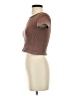 Aura Brown Short Sleeve Turtleneck Size XXS - photo 5