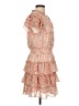 1.State 100% Polyester Paisley Orange Casual Dress Size L - photo 4