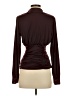 Cache Burgundy Long Sleeve Blouse Size XS - photo 2