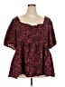 Torrid Red Short Sleeve Blouse Size 3X Plus (3) - photo 1
