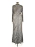 Mac Duggal Metallic Silver Cocktail Dress Size 18 - photo 2