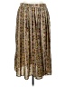 Shein Curve 100% Polyester Paisley Brown Tan Casual Skirt Size 1X - photo 1