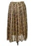 Shein Curve 100% Polyester Paisley Brown Tan Casual Skirt Size 1X - photo 2